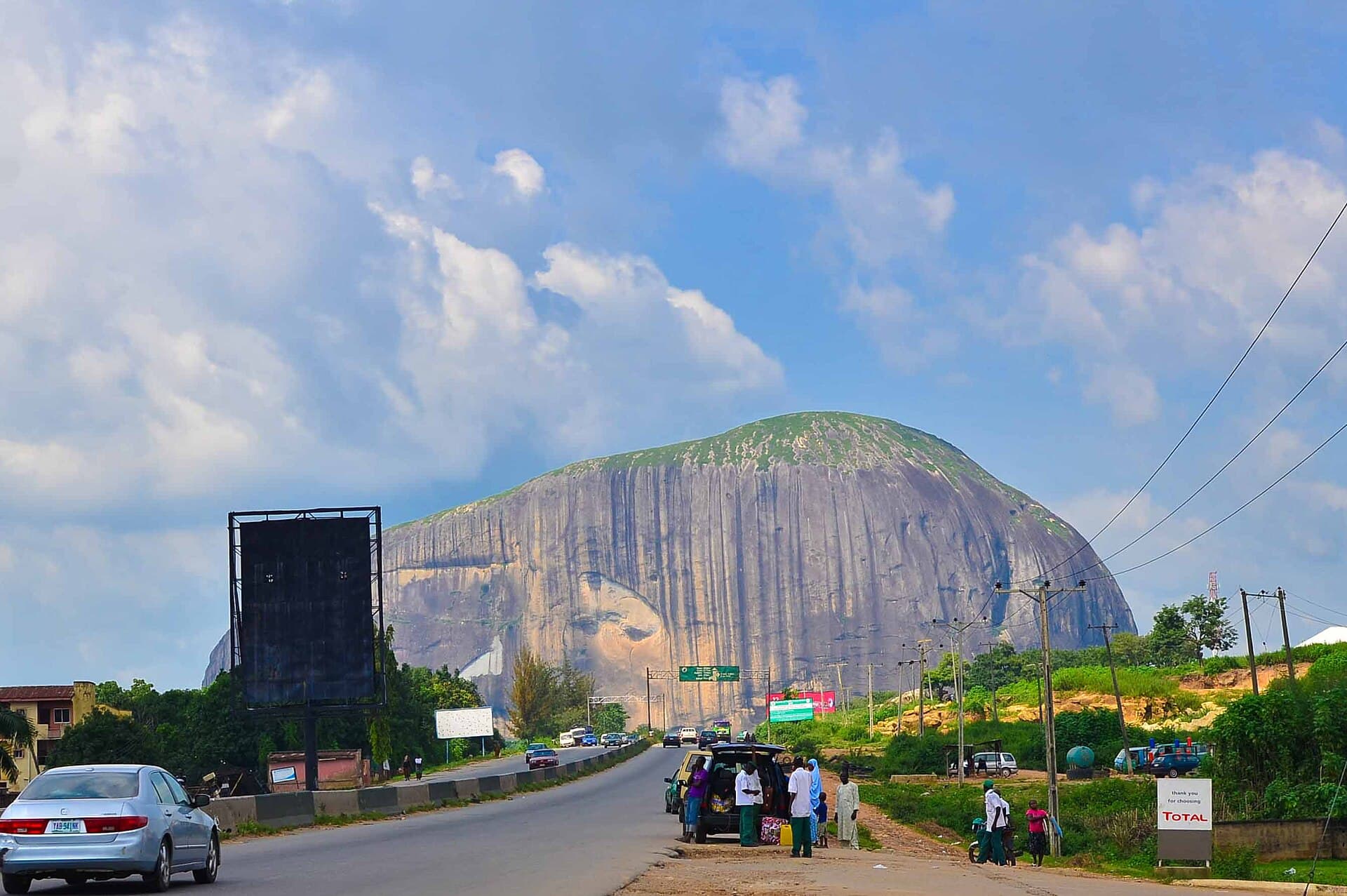 Zuma Rock, the granite monolith near Abuja, Nigeria