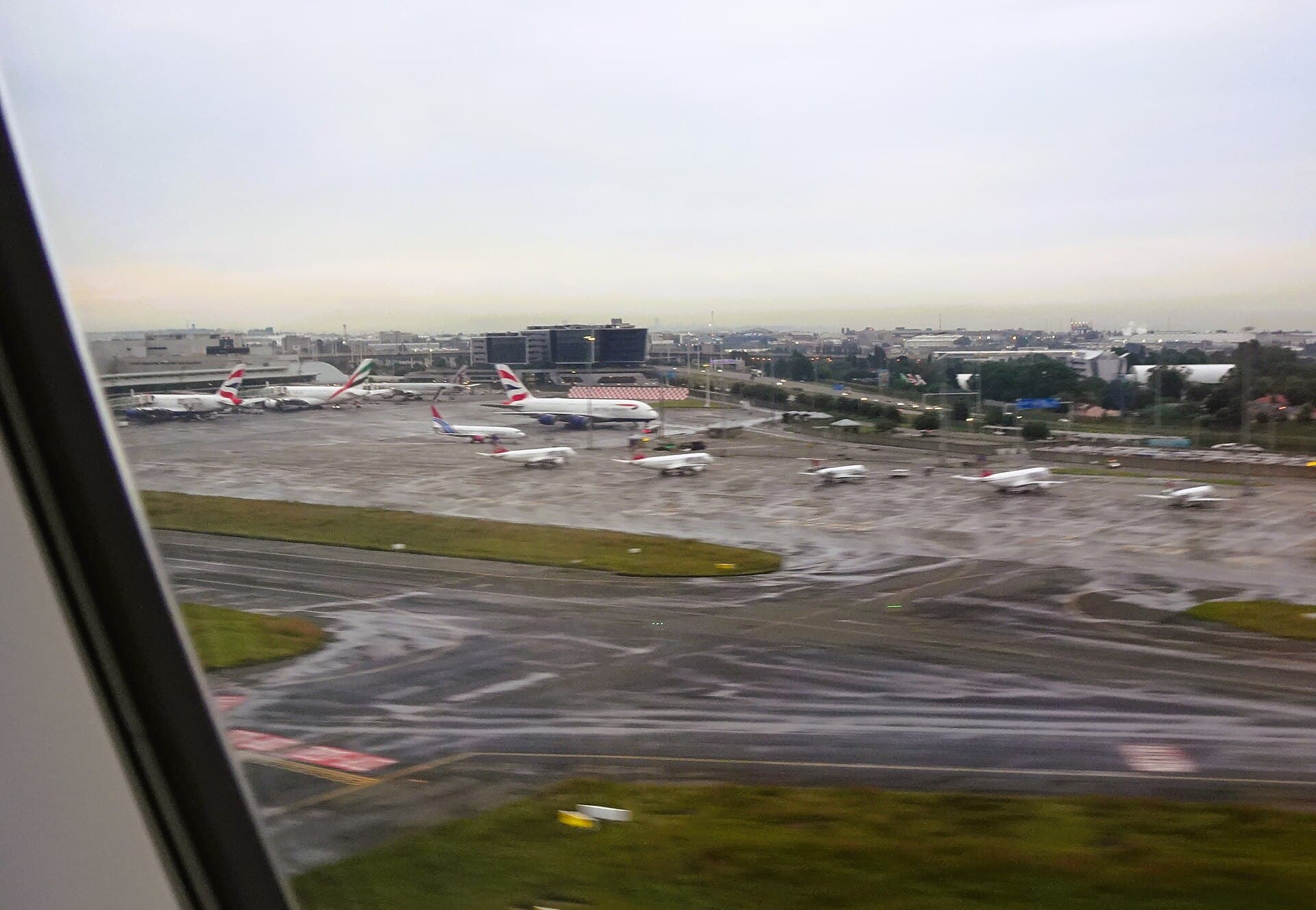 The central terminal area of O. R. Tambo International Airport, Johannesburg