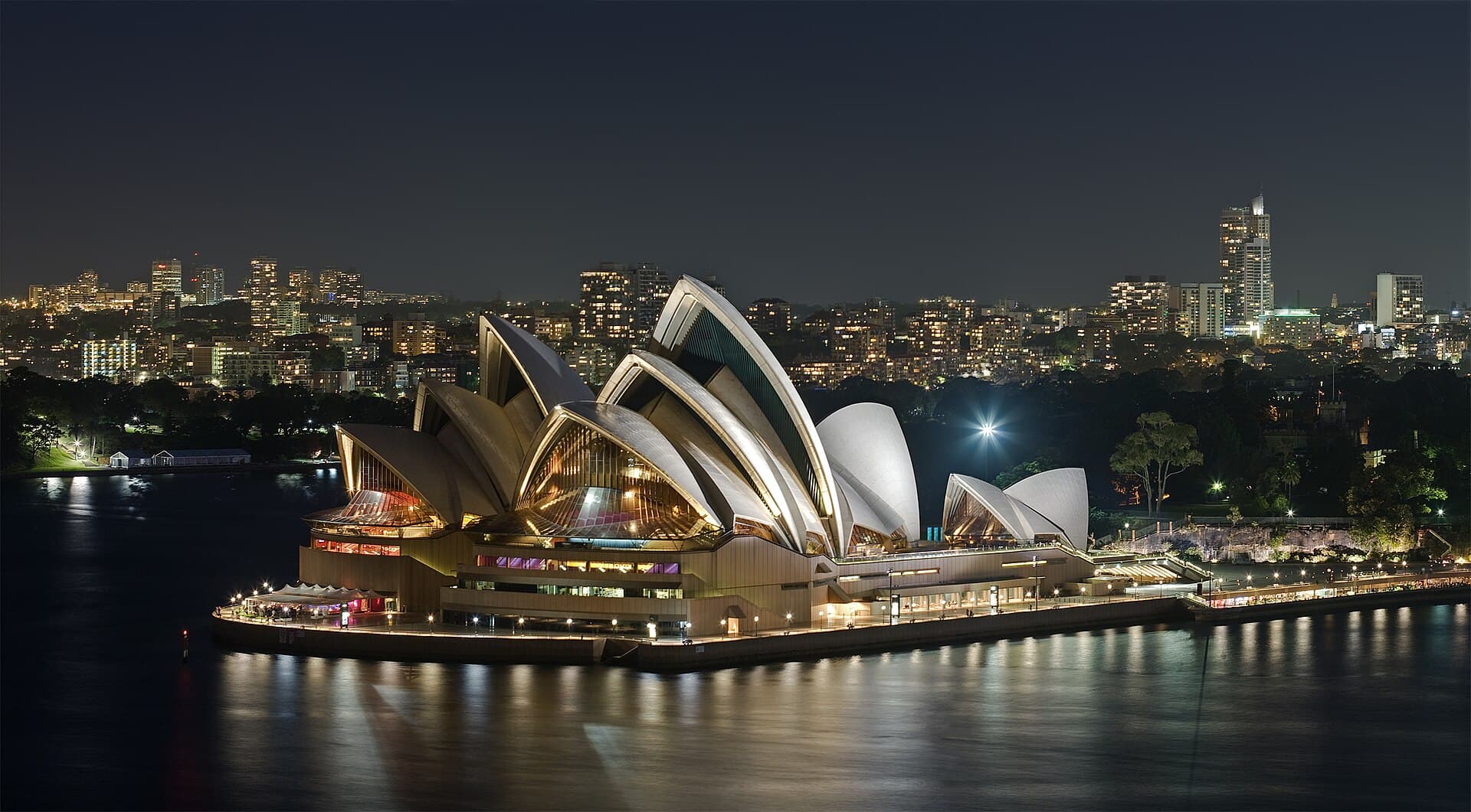 The Sydney Opera House on the harbour, Australia